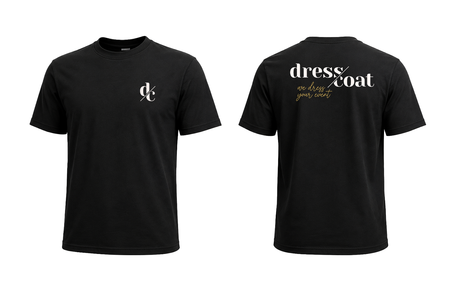 dress/coat T-shirt, voor- en achterzijde