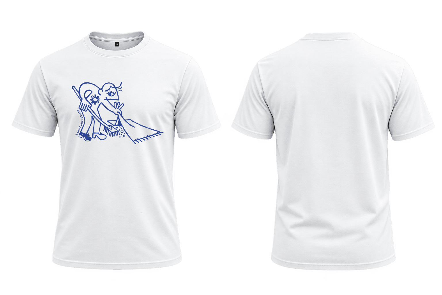 Rosalie Custers T-shirt, voor- en achterzijde